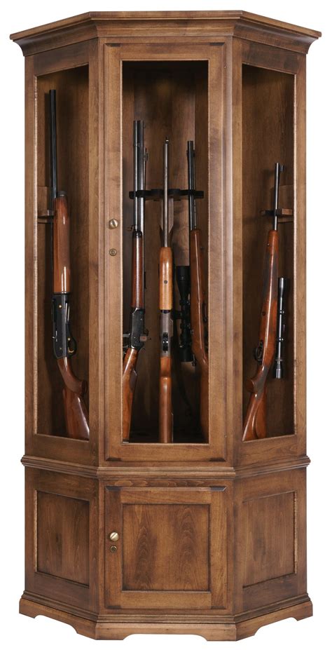 corner steel gun cabinet|wood gun cases for rifles.